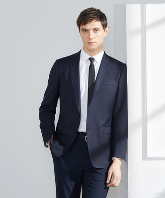 2西服定制，蓝色