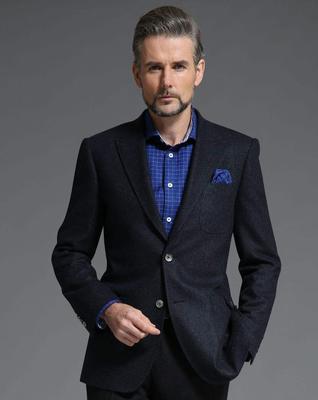 1定制西装，藏蓝